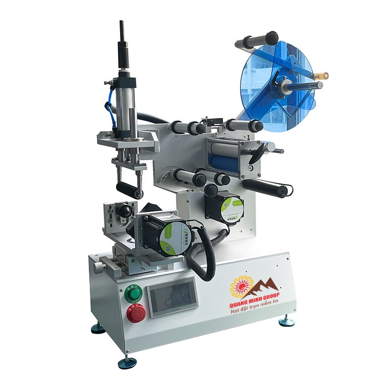 Máy dán nhãn mặt phẳng bán tự động để bàn QM-TB803